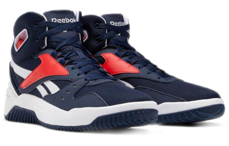 Lookbook Zapatillas Reebok BB OS Mid Azul/Blanco para Correr. FV4472