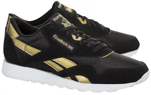 리복 클래식 나일론 블랙/골드 (Reebok keullaesik naillon beullaek/goldeu) DV6593 Order 리복 클래식 나일론 블랙/골드 (Reebok keullaesik naillon beullaek/goldeu) DV6593