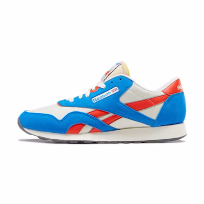 Reebok Classic Nylon Sports Shoes White/Blue/Black