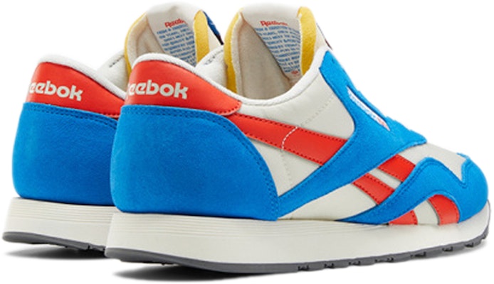 Reebok Classic Nylon Sports Shoes White/Blue/Black Q47264 Shop Reebok Classic Nylon Sports Shoes White/Blue/Black Q47264