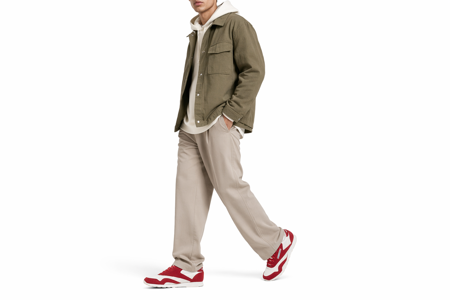 Order Reebok 經典尼龍 '亮紅粉筆白' GY9766