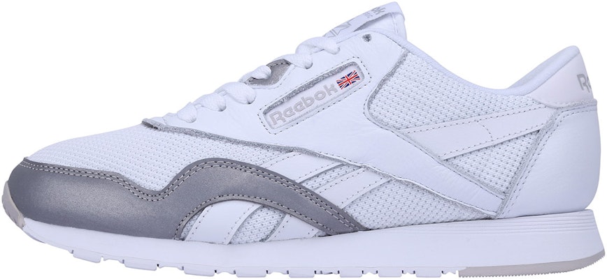 Reebok Classic Nylon Tech Mix Running Shoes Grey/White BD1972 Buy Reebok Classic Nylon Tech Mix Running Shoes Grey/White BD1972