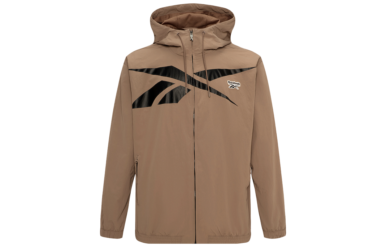 Reebok Classic Retro Woven Loose Fit Casual Jacket Unisex Brown 23FRC105UGR1