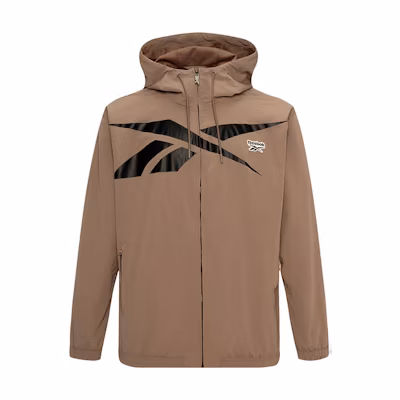 Reebok Classic Retro Woven Loose Fit Casual Jacket Unisex Brown 23FRC105UGR1