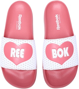 리복 클래식 슬라이드 핑크/화이트 샌들 EF8148 Shop 리복 클래식 슬라이드 핑크/화이트 샌들 EF8148