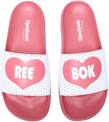 Reebok Classic Slide Sandals Pink/White EF8148 Shop Reebok Classic Slide Sandals Pink/White EF8148