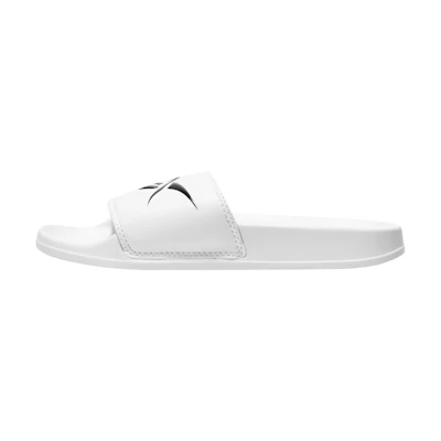 Reebok Classic Slide Soft Sole Cozy Flat Heel Sports Slippers White Black