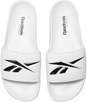 Reebok 經典柔軟舒適平底運動拖鞋 白黑色 Lookbook Reebok 經典柔軟舒適平底運動拖鞋 白黑色