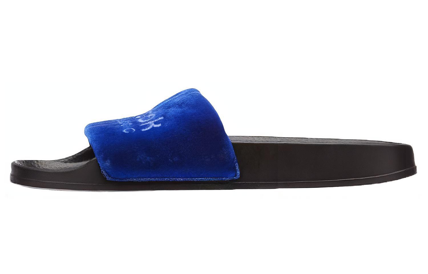 Reebok classic slide Sports slippers 'Black Blue' CN4190