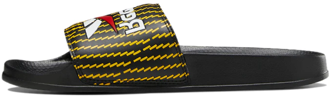 Reebok Classic Slides Athleisure Casual Sports Shoe Unisex Black Yellow GX9585 Reebok Classic Slides Athleisure Casual Sports Shoe Unisex Black Yellow GX9585