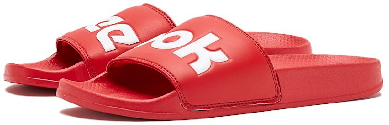 Reebok Classic Slides Sports Slippers Unisex Red BS8187 Order Reebok Classic Slides Sports Slippers Unisex Red BS8187