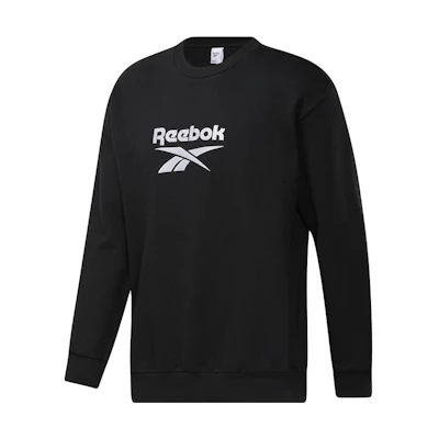 Reebok Classic Thick Logo Pullover Sweatshirt Unisex - Black GU3883