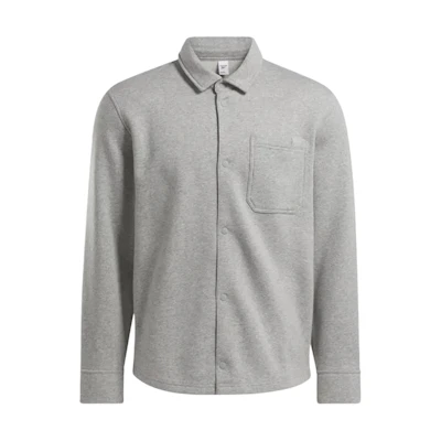 Reebok Classic WDE FLC Overshirt Unisex Gray Long Sleeve Jacket 100034609