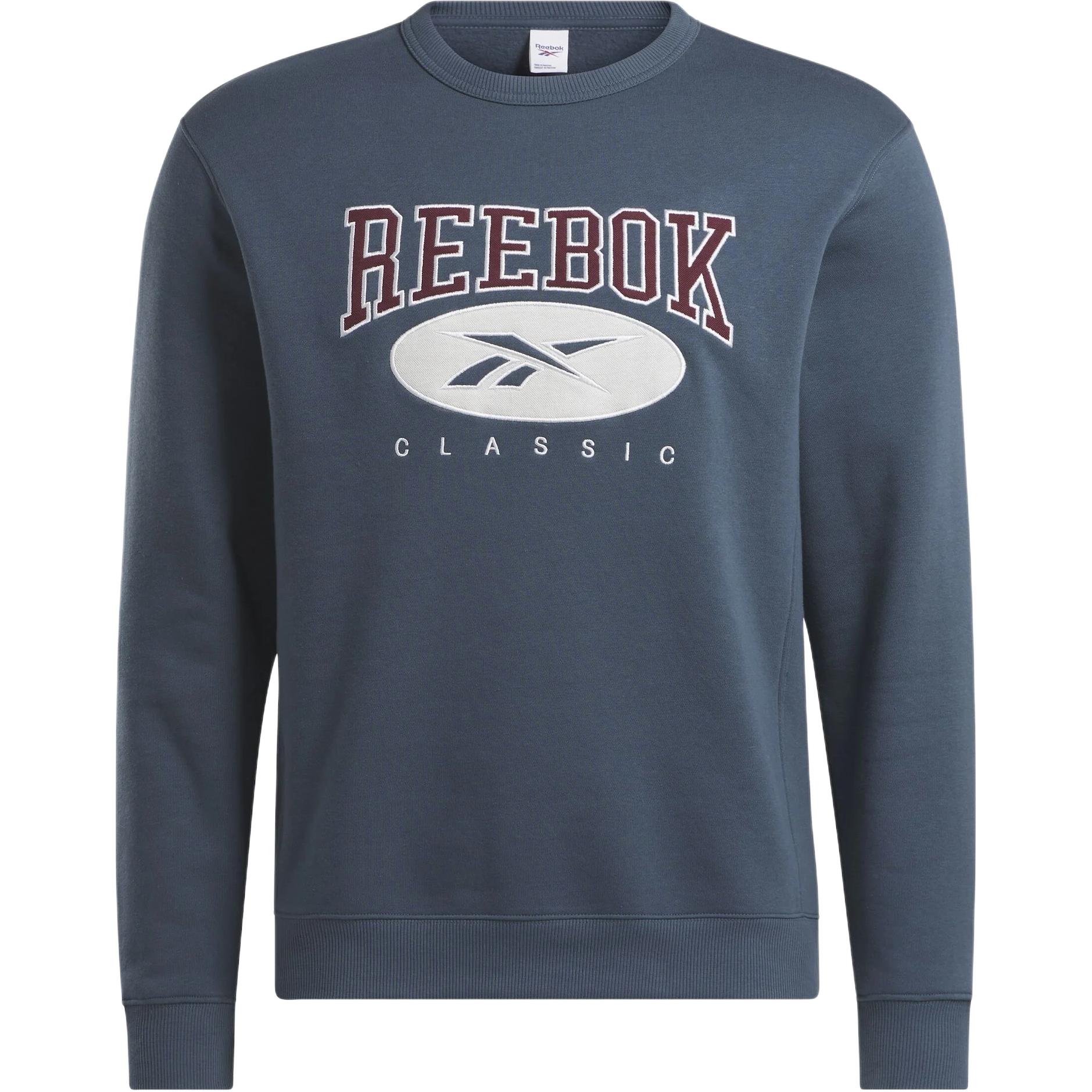 Reebok Classics Archive Essentials Crew Blue Soft Long-Sleeve Sweatshirt 20137738