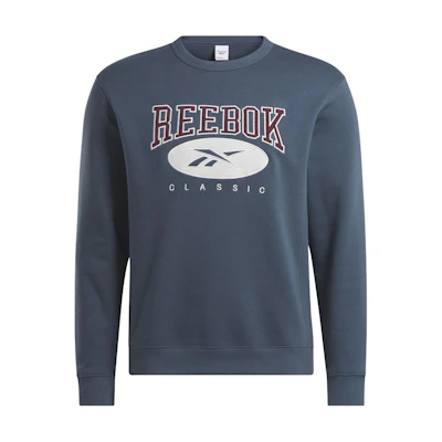 Reebok Classics Archive Essentials Crew Blue Soft Long-Sleeve Sweatshirt 20137738