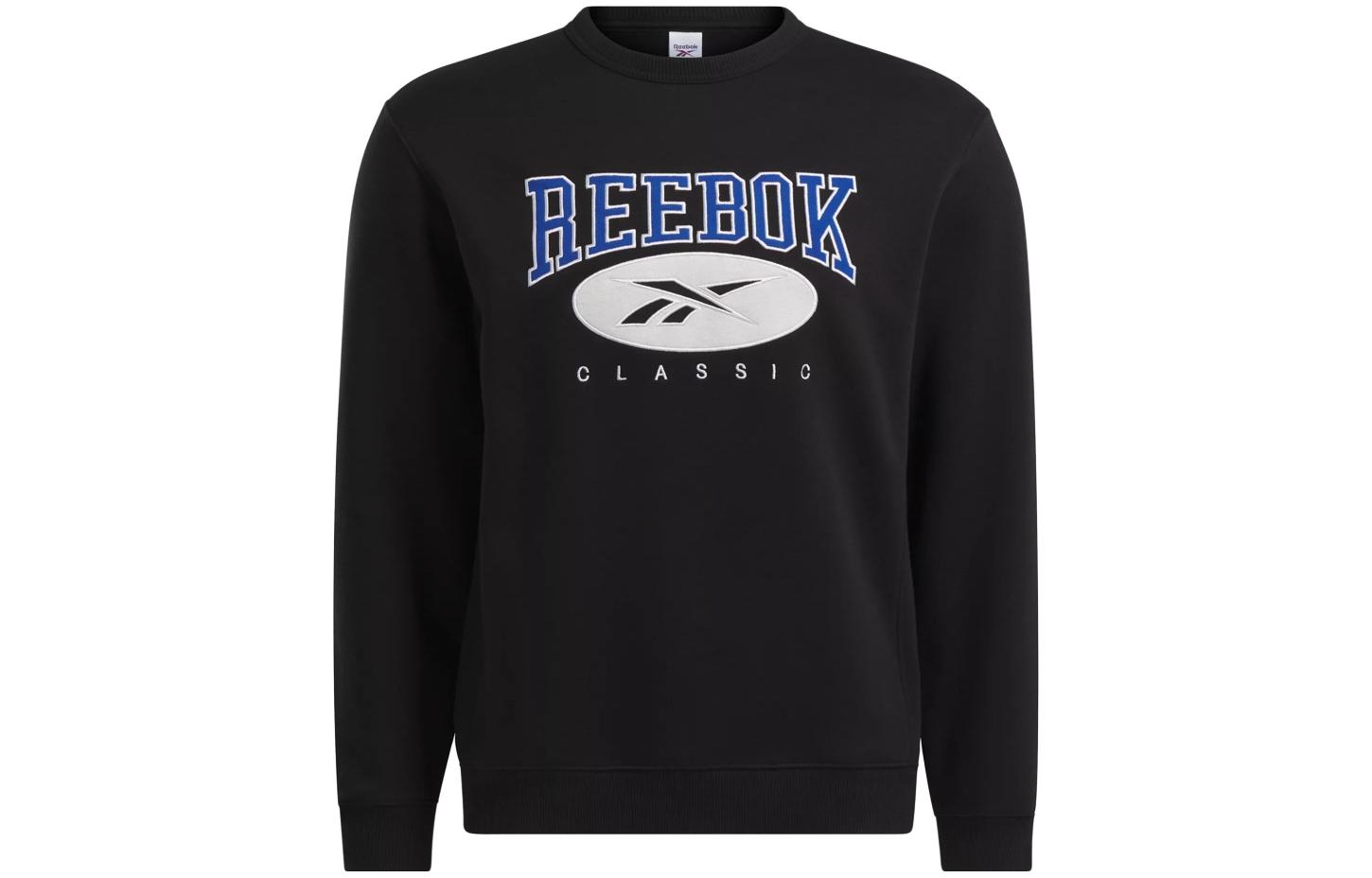Reebok Classics Archive Essentials Letter Graphic Crewneck Sweatshirt Unisex Black 100034603
