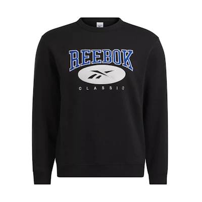 Reebok Classics Archive Essentials Letter Graphic Crewneck Sweatshirt Unisex Black 100034603