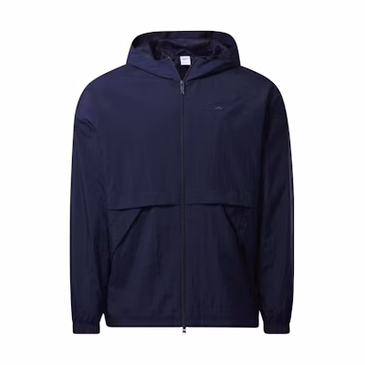 Reebok Classics Brand-Proud Navy Hoodie Zip Jacket with Back Logo (Unisex) HE9612