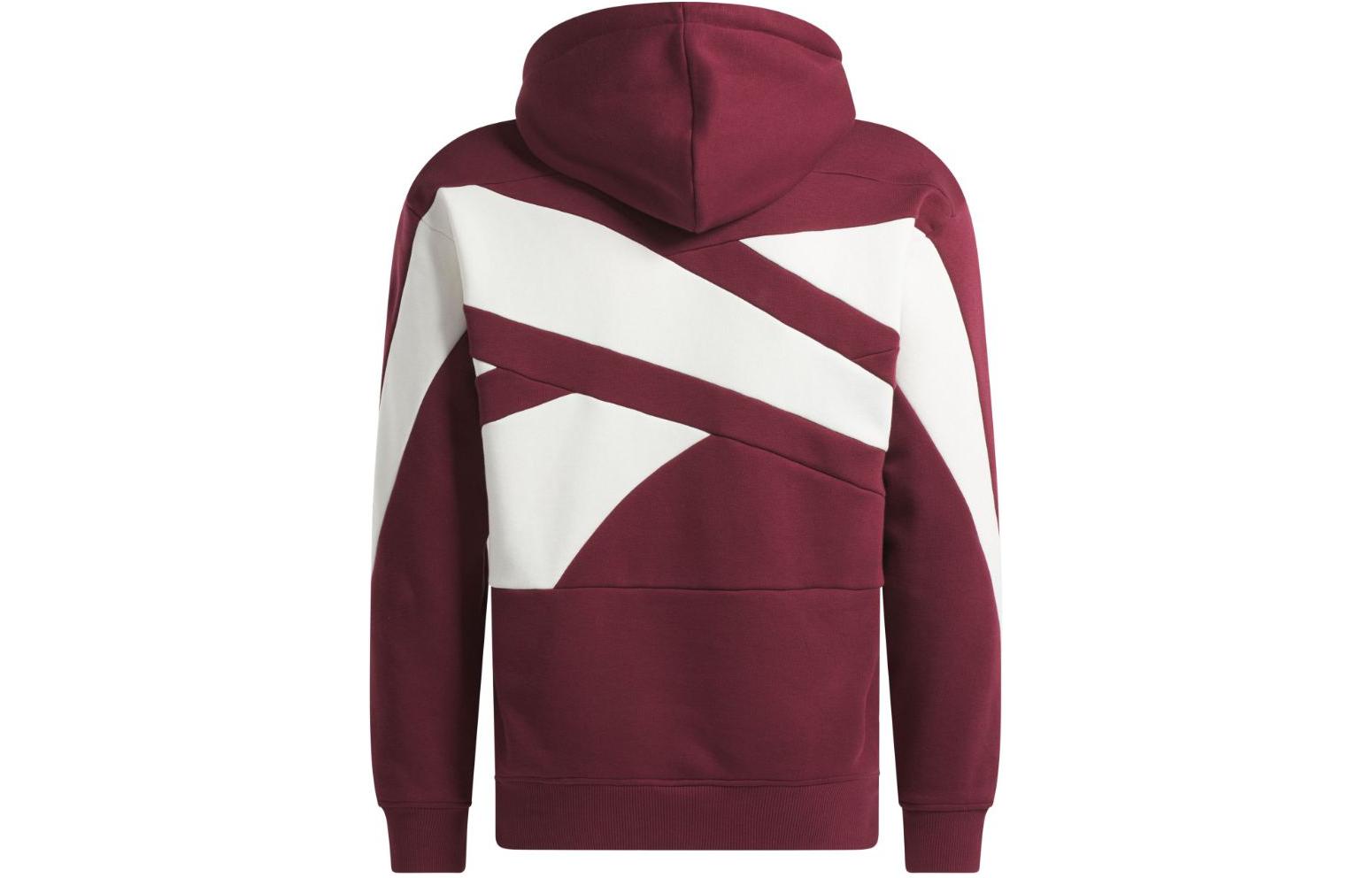 Reebok Classics Bround Proud Colorblock Logo Hoodie Burgundy 100036194