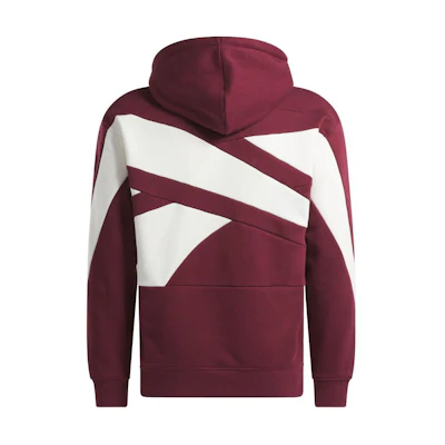 Reebok Classics Bround Proud Colorblock Logo Hoodie Burgundy 100036194
