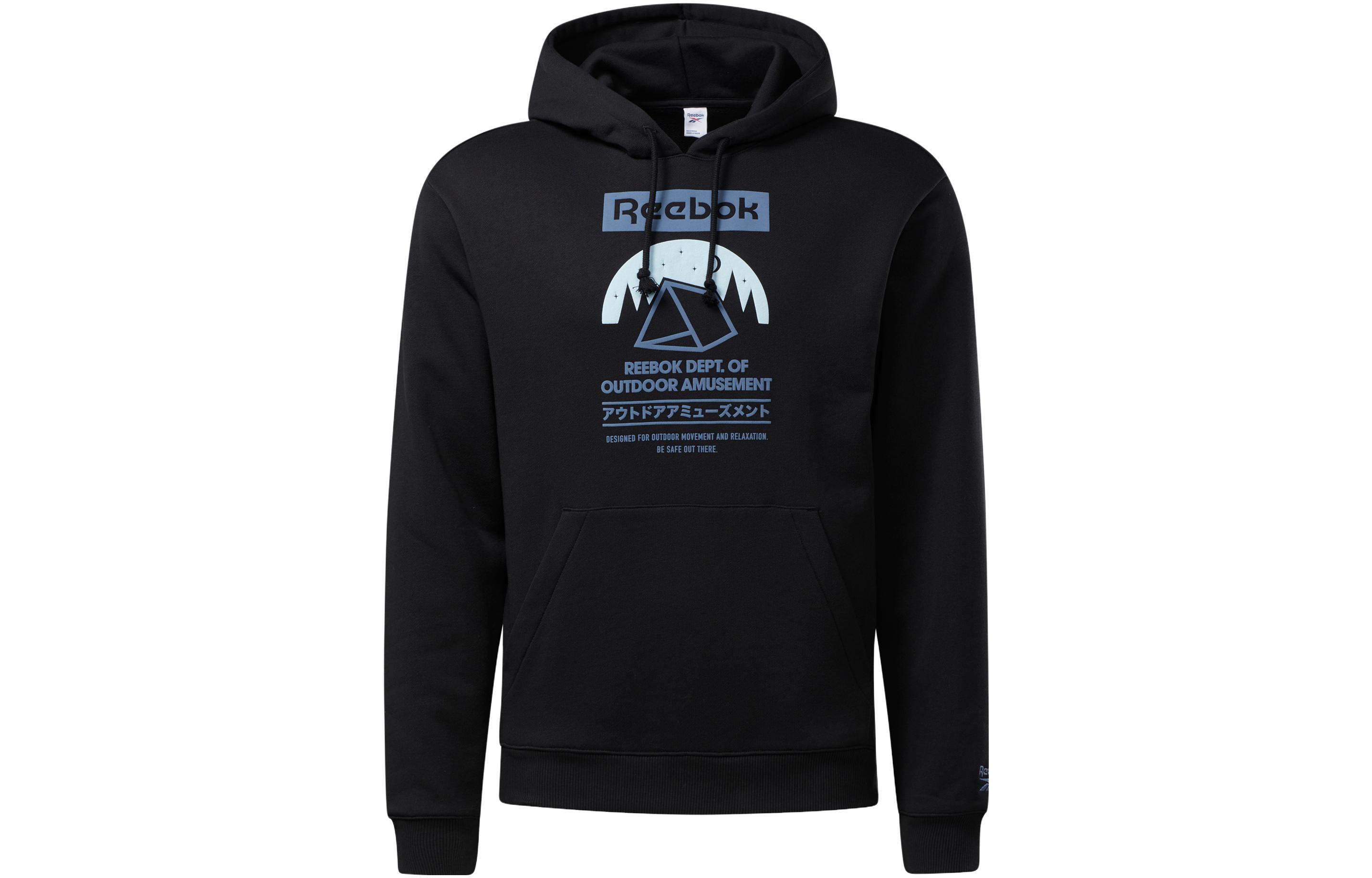 Reebok Classics Camping Graphic Hoodie Unisex Black GS4191