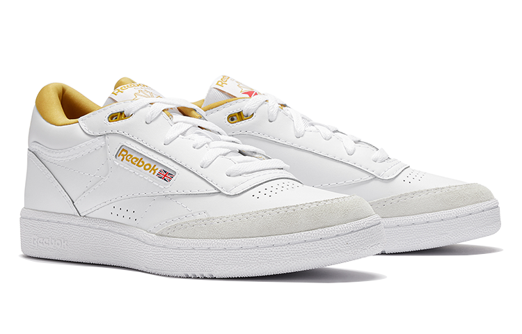 Lookbook Reebok Classics Club C Mid II 'Blanco Amarillo' 100033036