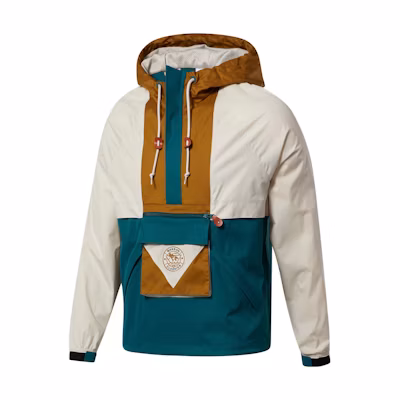 Reebok Classics F Archive Colorblock Hooded Pullover Jacket Beige Unisex GS4243