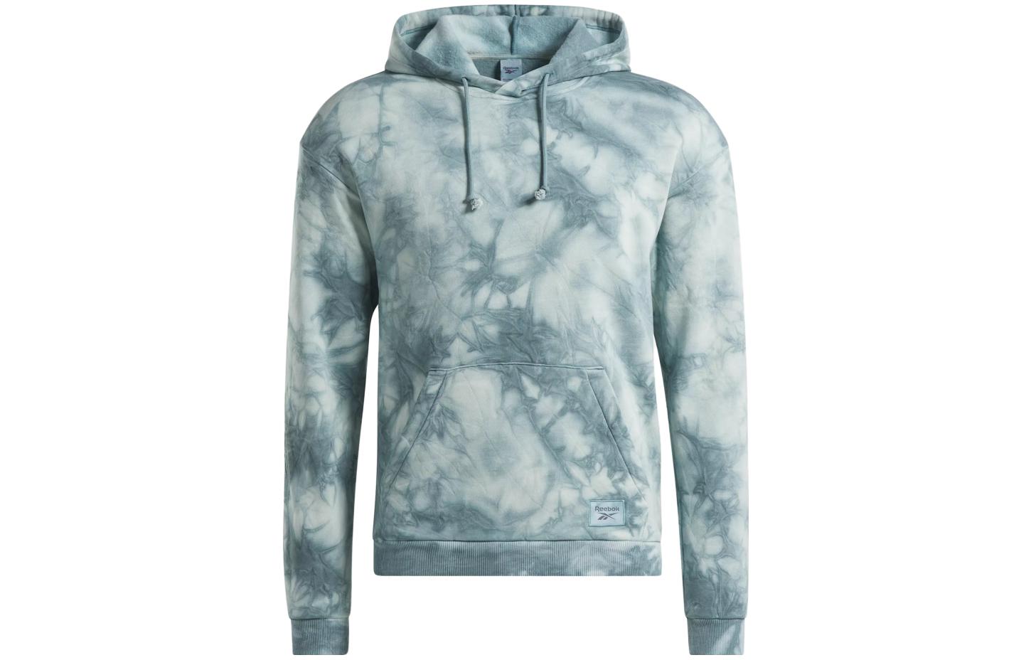 Reebok Classics Natural Dye Marble Hoodie All-Over Print Unisex Blue Sweater 100037219
