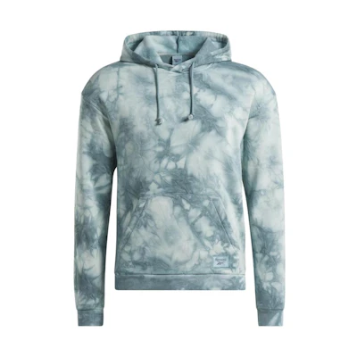 Reebok Classics Natural Dye Marble Hoodie All-Over Print Unisex Blue Sweater 100037219