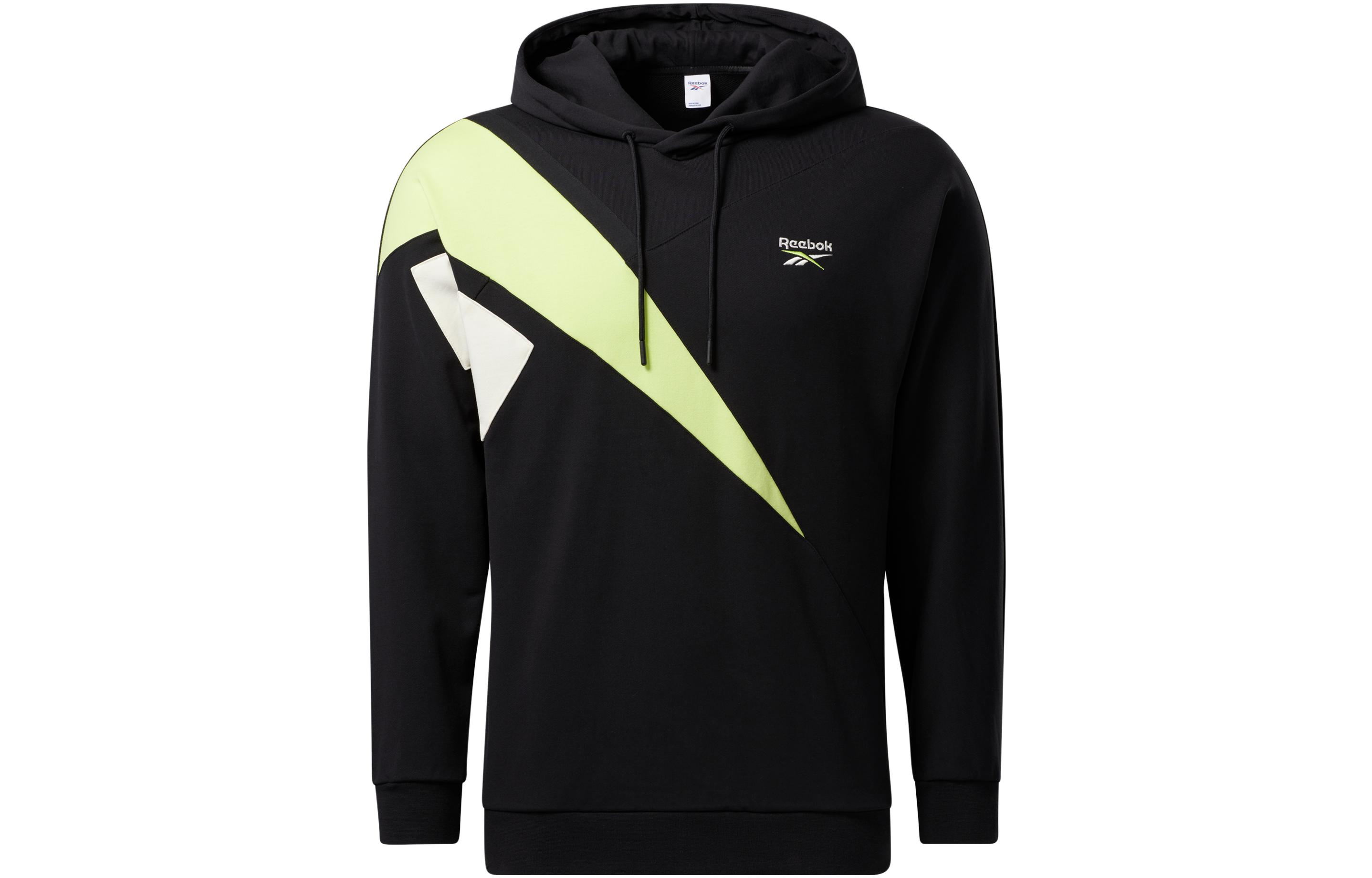 Reebok CLASSICS PVT Colorblock Logo Print Hoodie Unisex Black GP4784