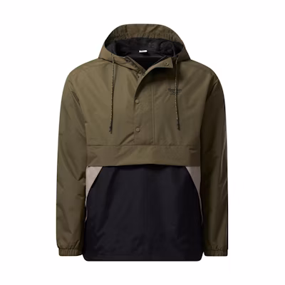Reebok Classics Retro Outdoor Unisex Colorblock Hooded Jacket Green HB9683