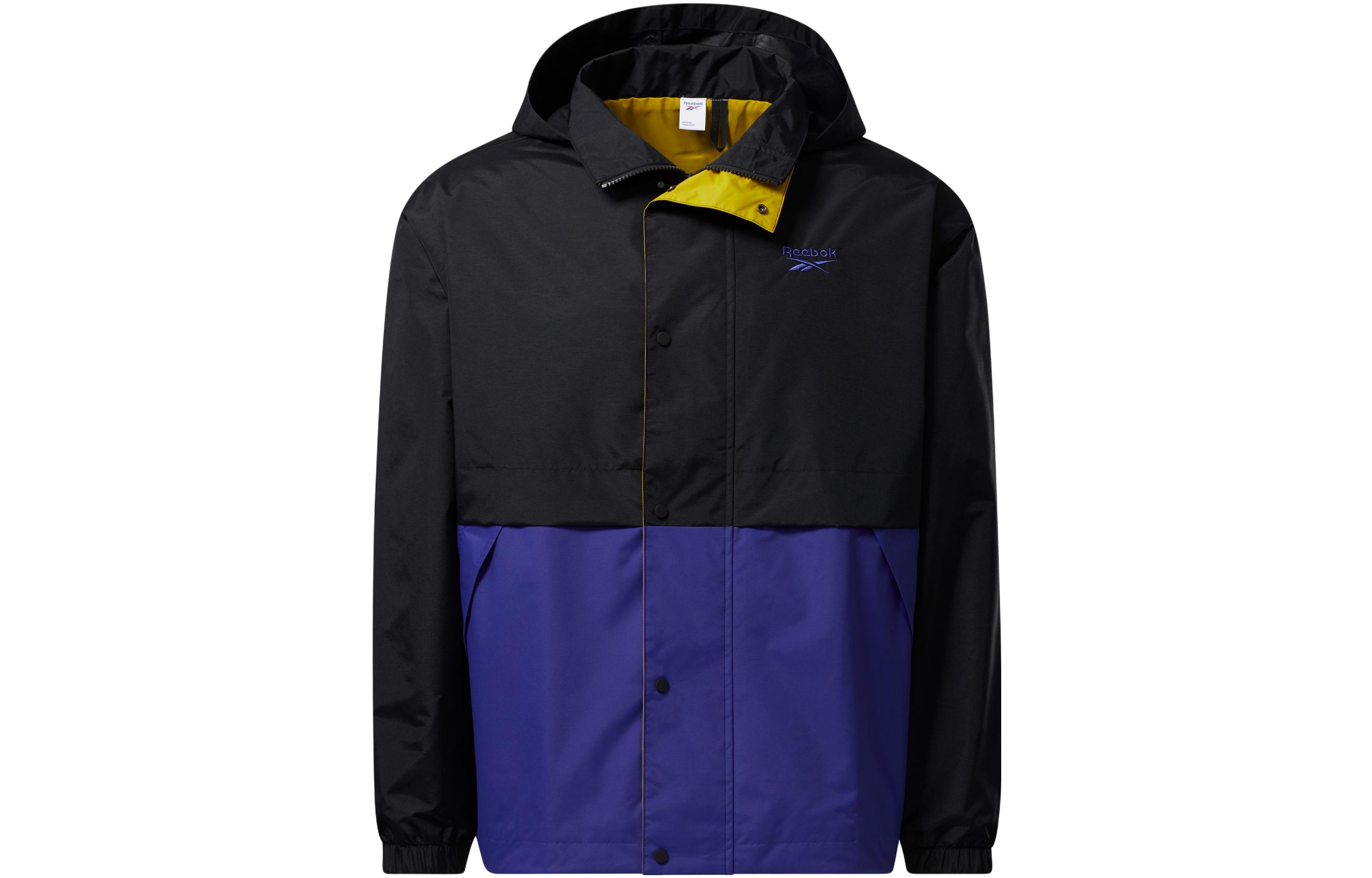 Reebok Classics Retro Outdoor Unisex Woven Hooded Jacket Black HB9670