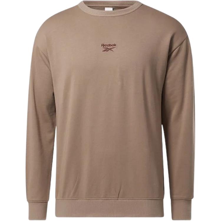 Reebok Classics Small Vector Crew Sweatshirt Brown Embroidered Pullover 19726953