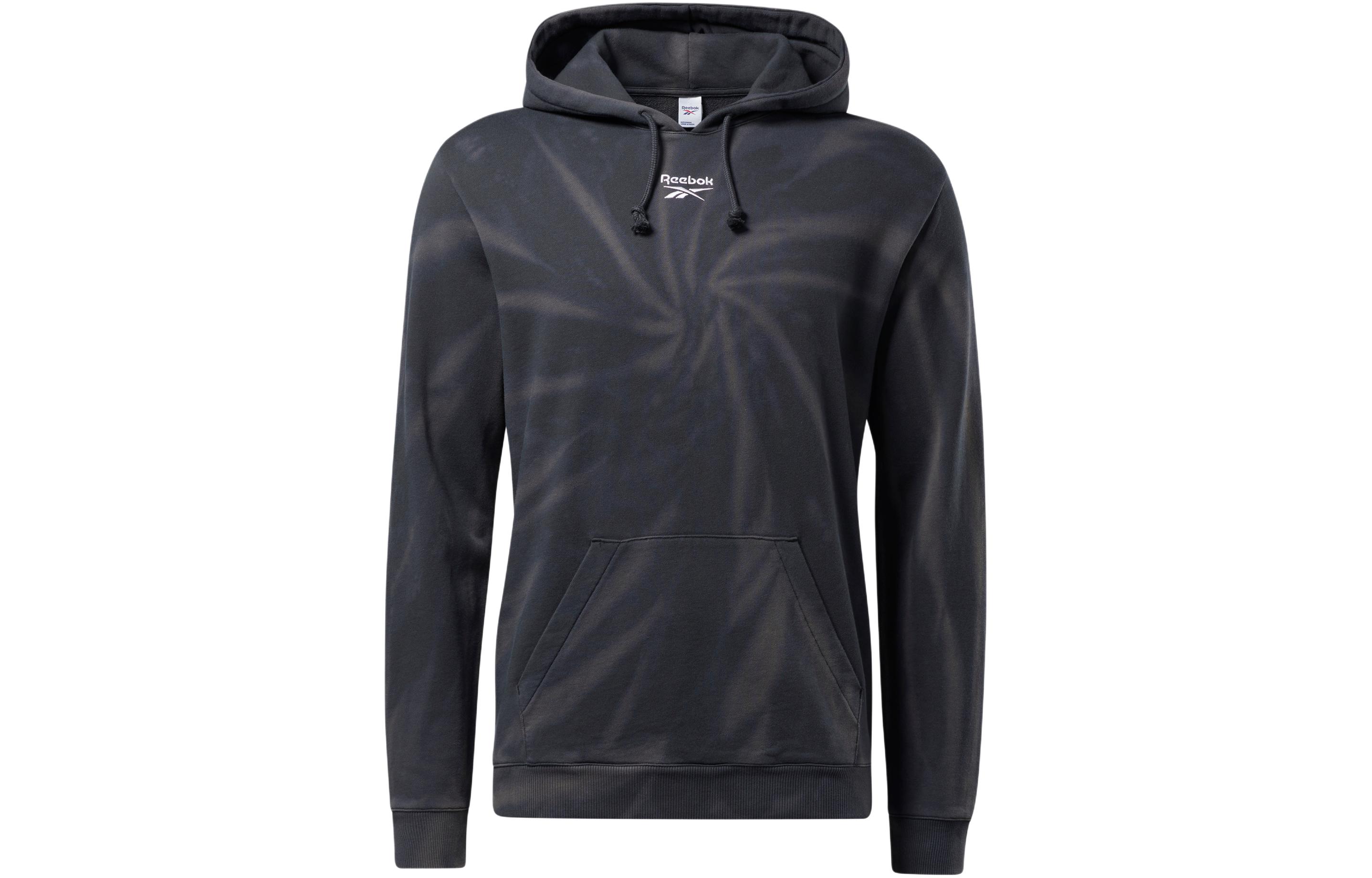 Reebok Classics SR Tie Dye Logo Embroidered Hoodie Black GJ5862