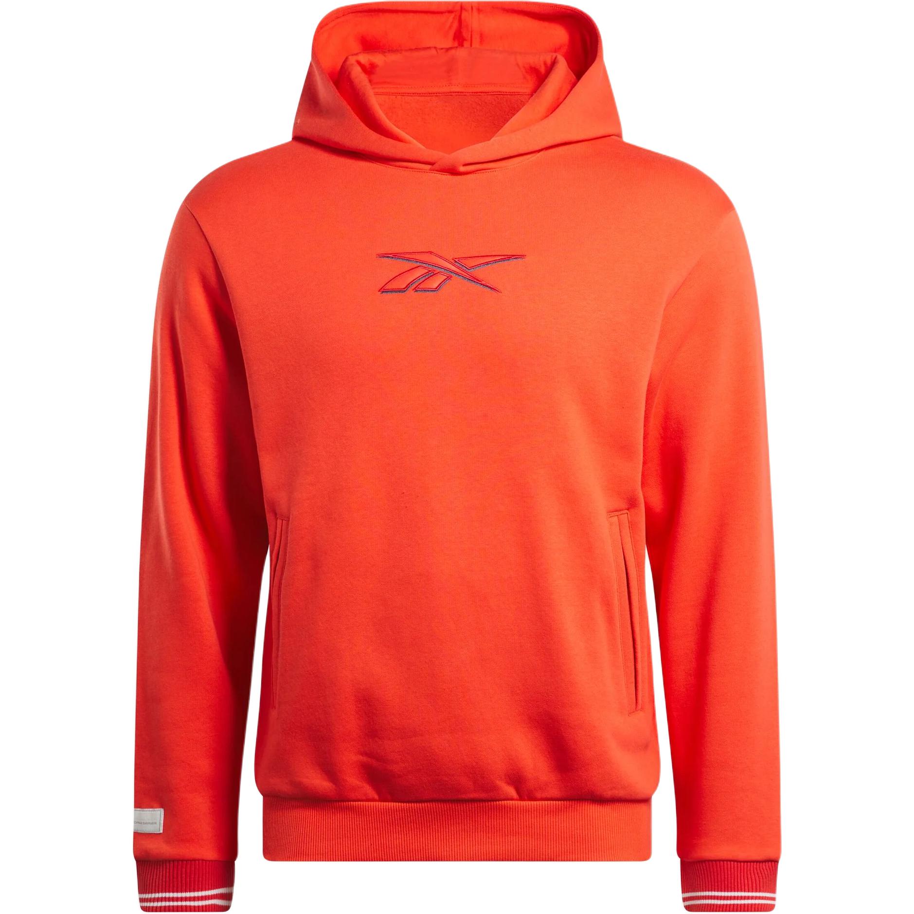 Reebok Classics Uniform Hoodie Red Unisex Casual Long Sleeve Pullover 22250866