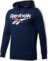 Reebok Classics Vector Logo Hoodie Retro Pullover - Navy Blue FL5475 Reebok Classics Vector Logo Hoodie Retro Pullover - Navy Blue FL5475