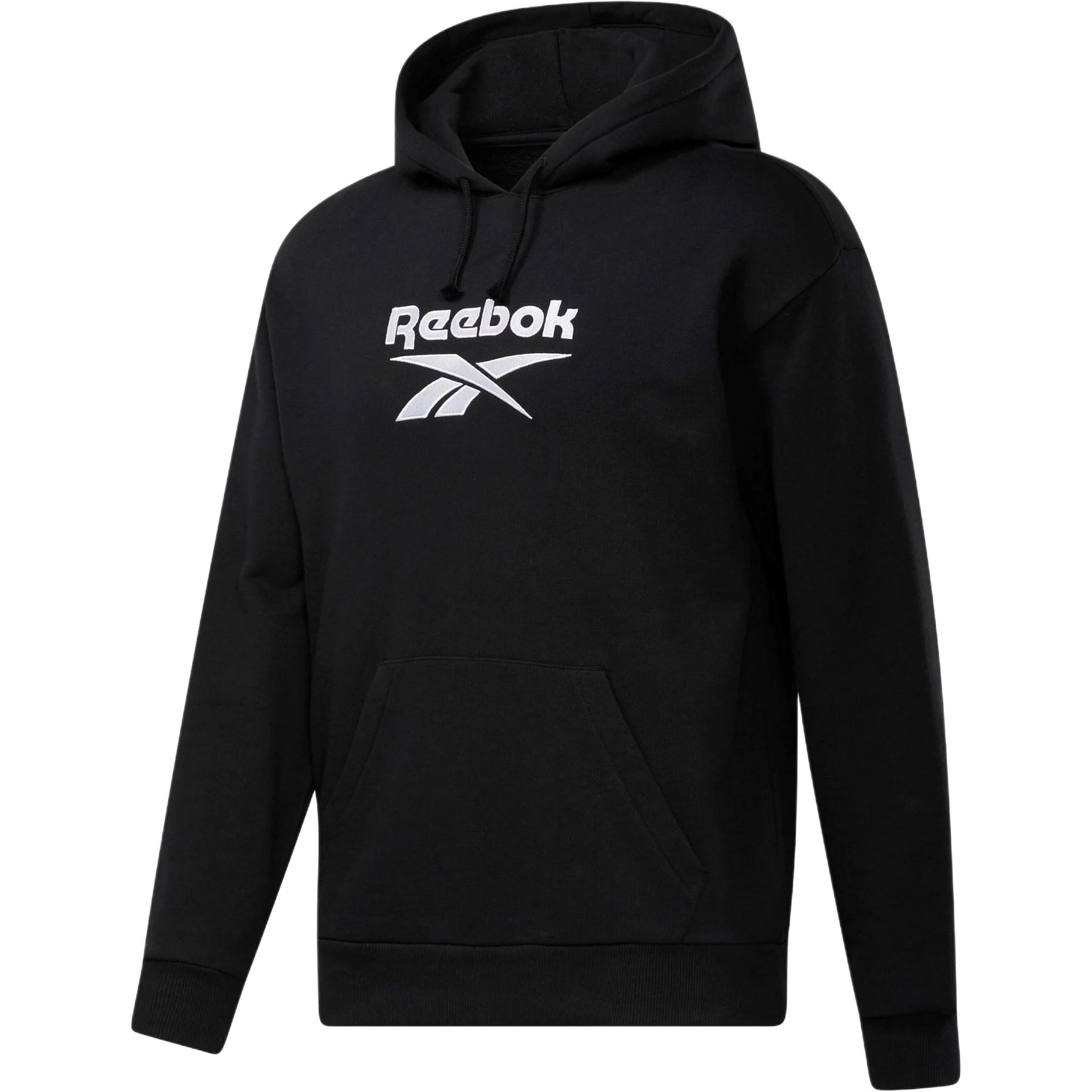 Reebok Classics Vector Logo Hoodie Unisex Black - Comfortable Pullover Design 20151074