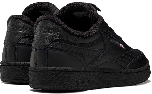 Reebok Club C 85 防滑耐磨 時尚休閒板鞋 黑 Shop Reebok Club C 85 防滑耐磨 時尚休閒板鞋 黑