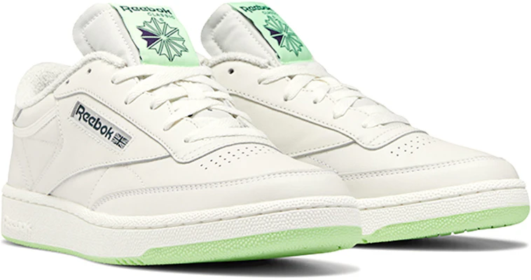 Reebok Club C 85 'Chalk Neon Mint' - Kasut Reebok Club C 85 'Chalk Neon Mint' FZ0173 Lookbook Reebok Club C 85 'Chalk Neon Mint' - Kasut Reebok Club C 85 'Chalk Neon Mint' FZ0173