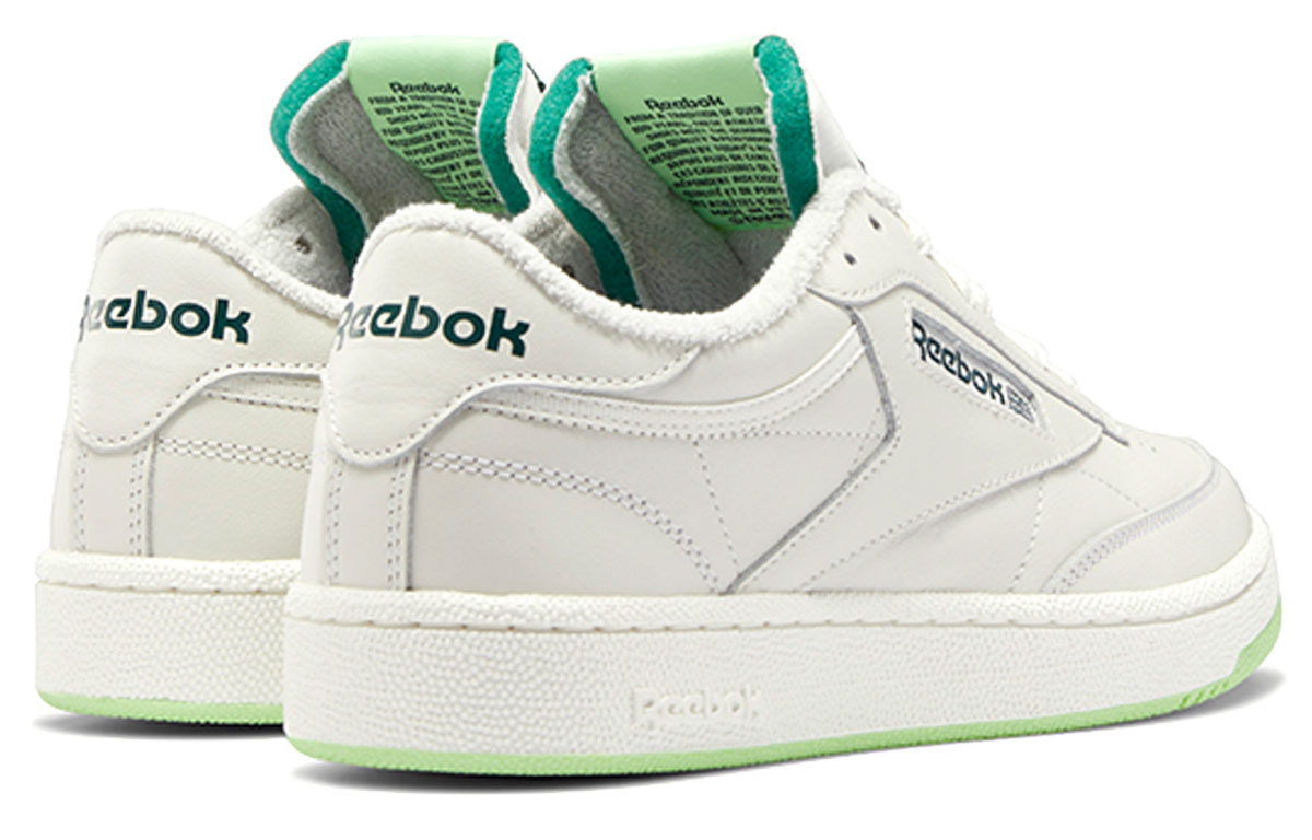 Shop Reebok Club C 85 'Chalk Neon Mint' - Kasut Reebok Club C 85 'Chalk Neon Mint' FZ0173