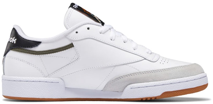 Reebok Club C 85 Breathable Cozy Low Top Casual Skate Shoes White Black Gray GZ6872 Order Reebok Club C 85 Breathable Cozy Low Top Casual Skate Shoes White Black Gray GZ6872