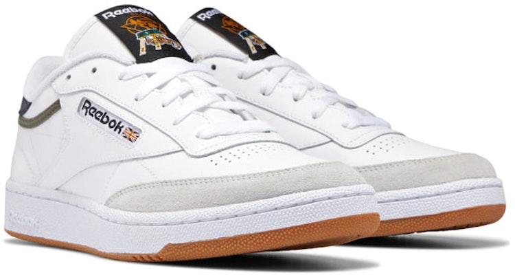 Reebok Club C 85 Breathable Cozy Low Top Casual Skate Shoes White Black Gray GZ6872 Lookbook Reebok Club C 85 Breathable Cozy Low Top Casual Skate Shoes White Black Gray GZ6872