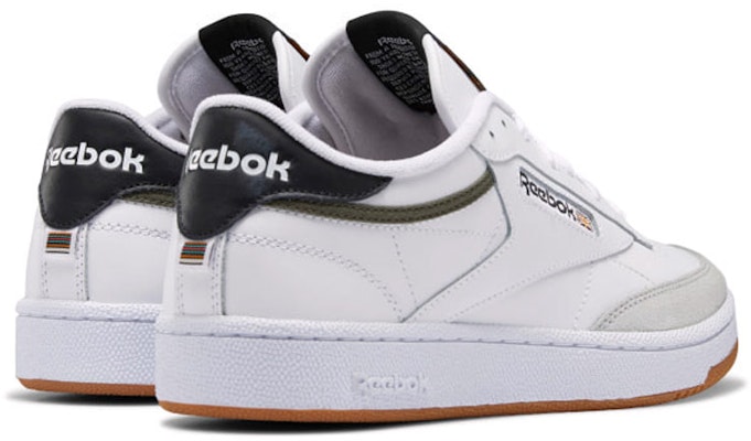 Reebok Club C 85 Breathable Cozy Low Top Casual Skate Shoes White Black Gray GZ6872 Purchase Reebok Club C 85 Breathable Cozy Low Top Casual Skate Shoes White Black Gray GZ6872