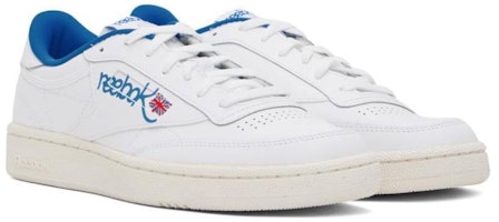 Reebok Club C 85 'Graffiti Pack - Putih Kinetic Biru' 100074476 Shop Reebok Club C 85 'Graffiti Pack - Putih Kinetic Biru' 100074476
