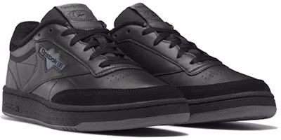 Lookbook Reebok Club C 85 防滑減震耐磨 低筒 板鞋 男女通用 黑色