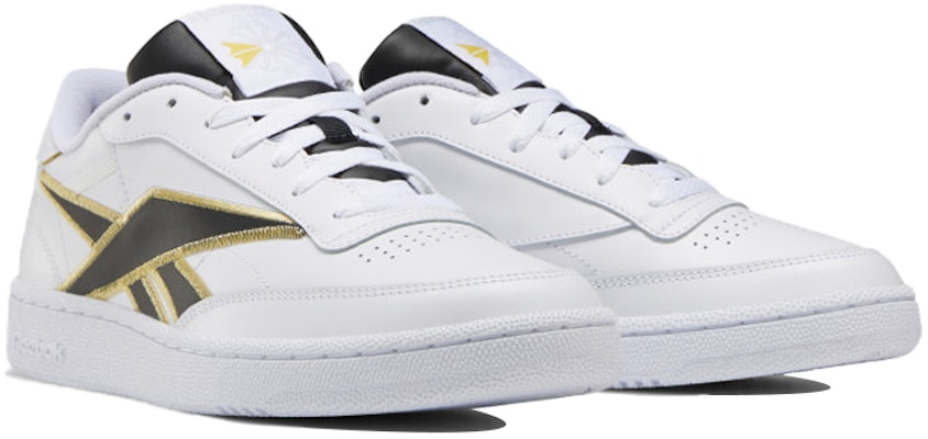 Reebok Club C 85 'Blanco Negro Oro' FV6387 Lookbook Reebok Club C 85 'Blanco Negro Oro' FV6387