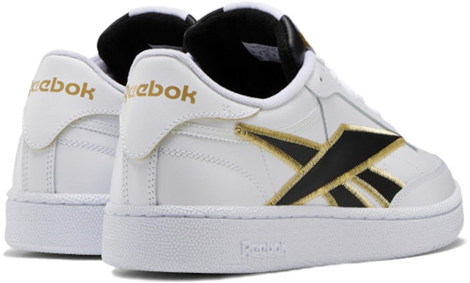 Reebok Club C 85 'Blanco Negro Oro' FV6387 Shop Reebok Club C 85 'Blanco Negro Oro' FV6387