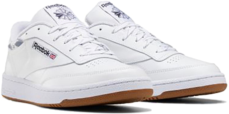 Reebok Club C 85 Putih Biru Muda 'Putih Coklat' FZ1282 Lookbook Reebok Club C 85 Putih Biru Muda 'Putih Coklat' FZ1282