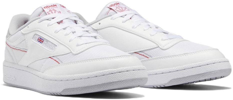 Reebok Club C 85 防滑減震耐磨迅乾 低筒 滑板鞋 白紅 Lookbook Reebok Club C 85 防滑減震耐磨迅乾 低筒 滑板鞋 白紅