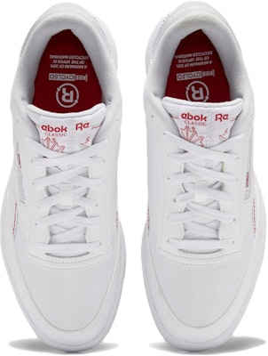 Reebok Club C 85 防滑減震耐磨迅乾 低筒 滑板鞋 白紅 Shop Reebok Club C 85 防滑減震耐磨迅乾 低筒 滑板鞋 白紅